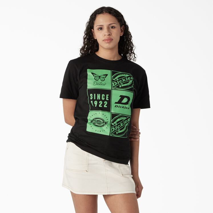 T-shirt &agrave; imprim&eacute; de style groupe pour femmes - Black &#40;KBK&#41;