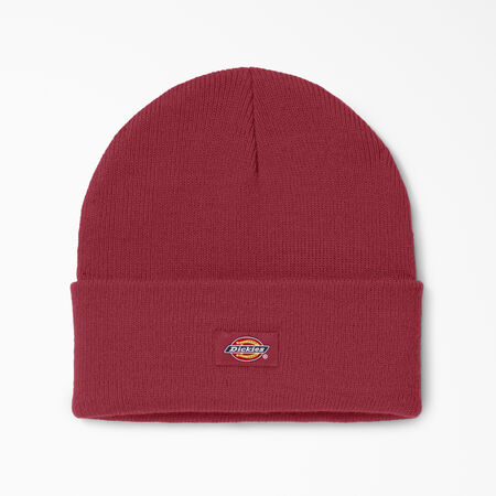 Tuque longue en tricot &agrave; revers - English Red &#40;ER&#41;
