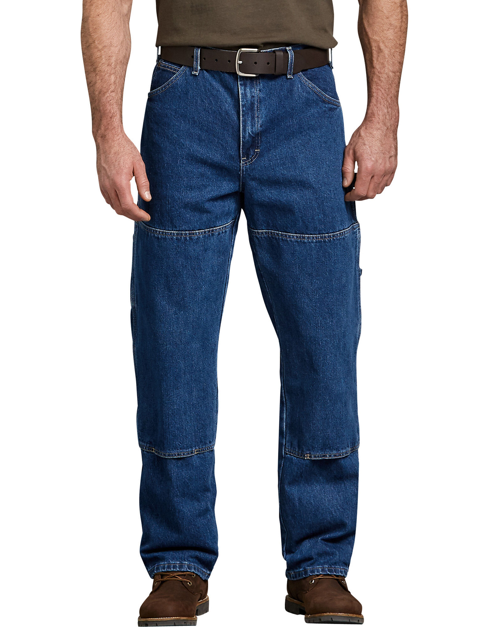 Knee length denim pants online