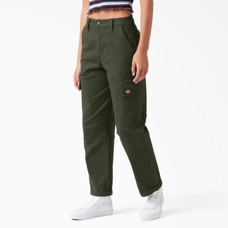 Pantalon cargo court de coupe décontractée pour femmes - Olive Green (OG) numéro de l’image 1