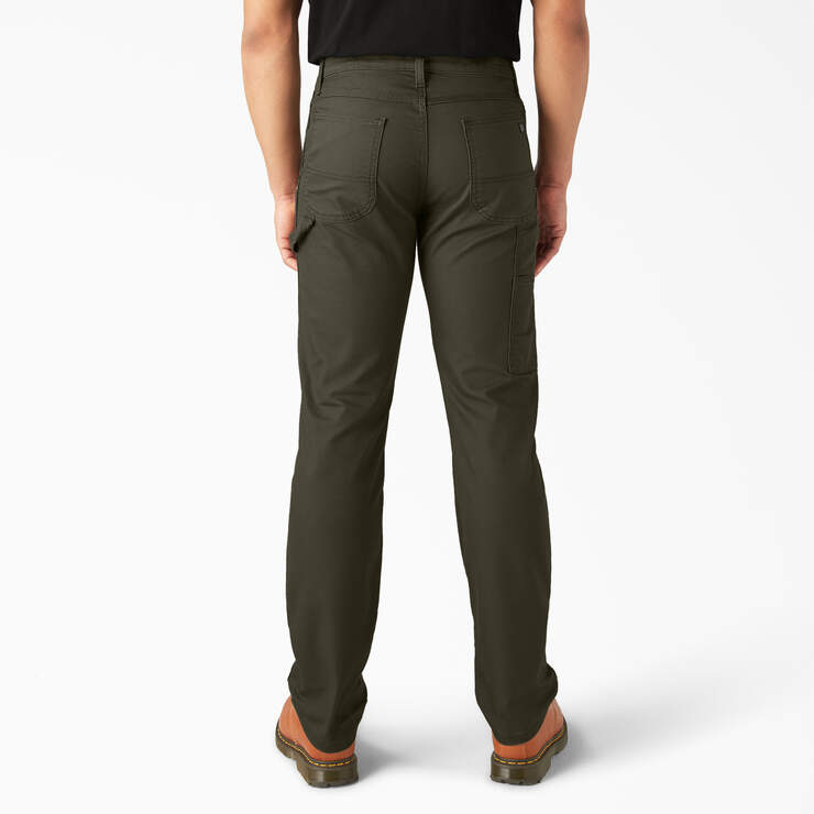 Pantalon menuisier de coupe standard en coutil - Stonewashed Moss Green (SMS) numéro de l’image 2