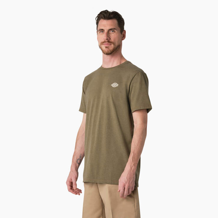 Cooling Performance Graphic T-Shirt - Military Green Heather (MLD) image number 3