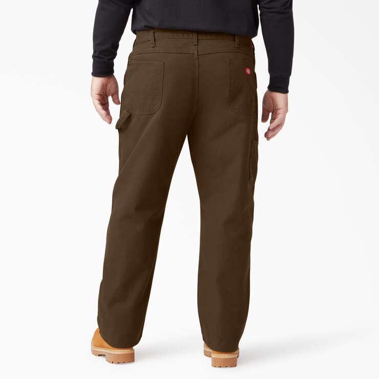 Relaxed Fit Heavyweight Duck Carpenter Pants - Rinsed Timber Brown (RTB) image number 4