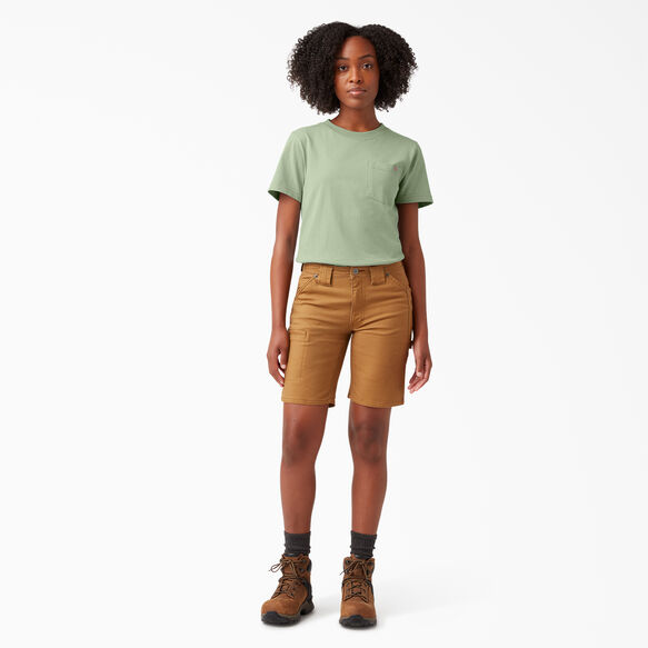 Women&#39;s Short Sleeve Heavyweight T-Shirt - Celadon Green &#40;C2G&#41;