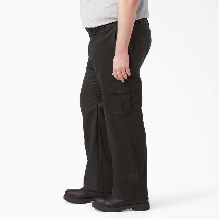 Pantalon cargo de coupe standard en tissu FLEX - Black (BK) numéro de l’image 7