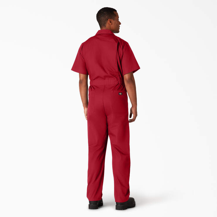 Short Sleeve Coveralls - Red (RD) image number 2