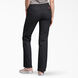 Pantalon droit d&eacute;contract&eacute; en serg&eacute; extensible pour femmes - Black &#40;BK&#41;