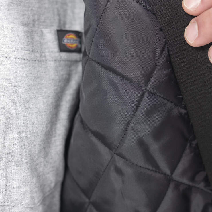 Flannel Hooded Shirt Jacket - Black/Charcoal Plaid (WBC) image number 6