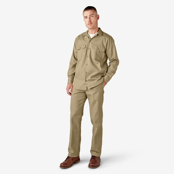 Long Sleeve Work Shirt - Khaki &#40;KH&#41;