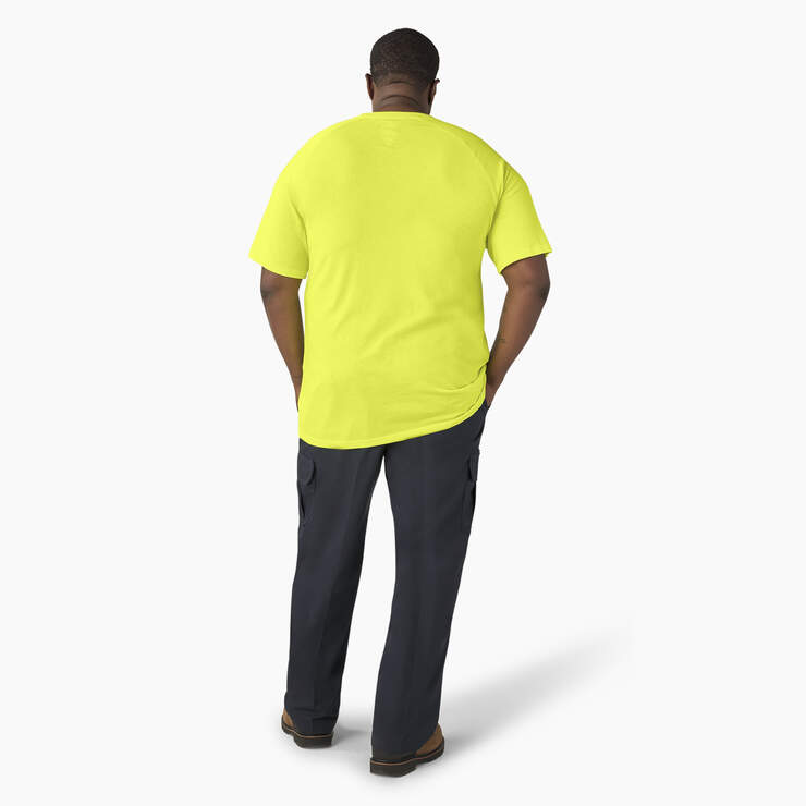 Cooling Short Sleeve Pocket T-Shirt - Bright Yellow (BWD) image number 10
