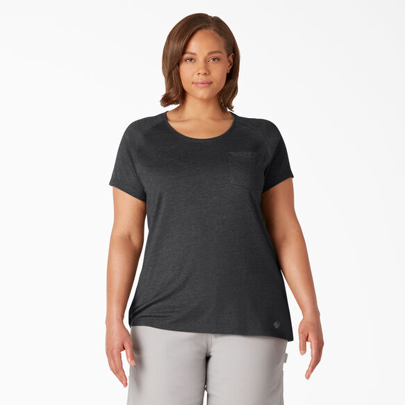 Women&#39;s Plus Cooling Short Sleeve Pocket T-Shirt - Black &#40;KBK&#41;