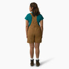 Women&#39;s 7&quot; Bib Shortalls - Rinsed Brown Duck &#40;RBD&#41;