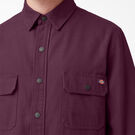 Long Sleeve Flannel-Lined Duck Shirt - Grape Wine &#40;GW9&#41;
