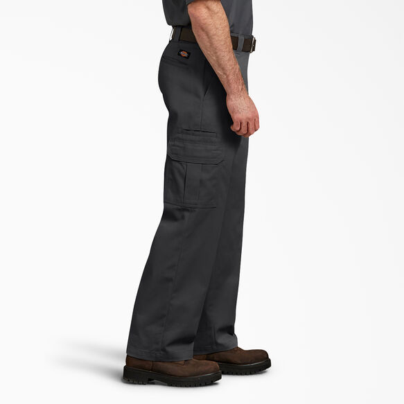 Pantalon cargo d&eacute;contract&eacute; &agrave; jambe droite - Black &#40;BK&#41;