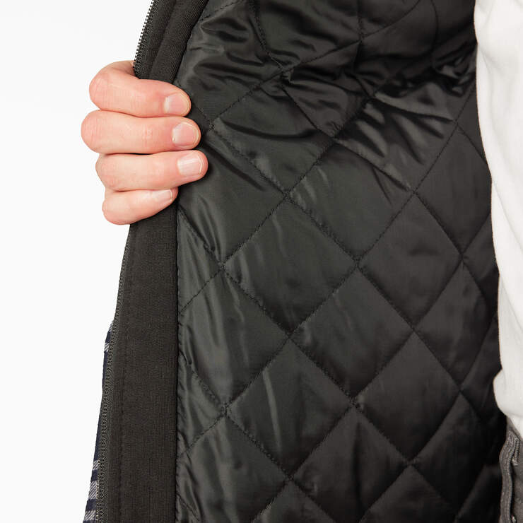 Veste-chemise piquée emblématique à capuchon, coupe décontractée - Black/Charcoal Plaid (WBC) numéro de l’image 9