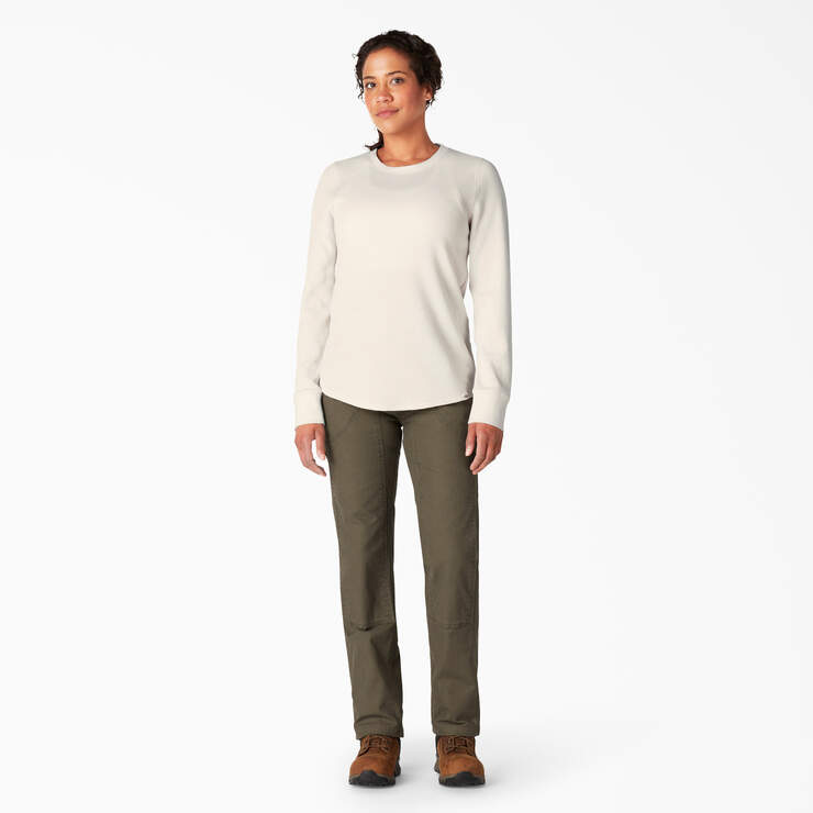 Women’s Long Sleeve Thermal Shirt - Oatmeal Heather (O2H) image number 4