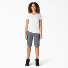 Women&rsquo;s Hickory Stripe Carpenter Shorts, 11&quot; - Rinsed Hickory Stripe &#40;RHS&#41;