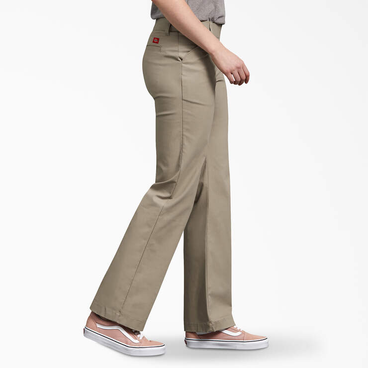 Women's FLEX Relaxed Fit Pants - Desert Sand (DS) image number 3