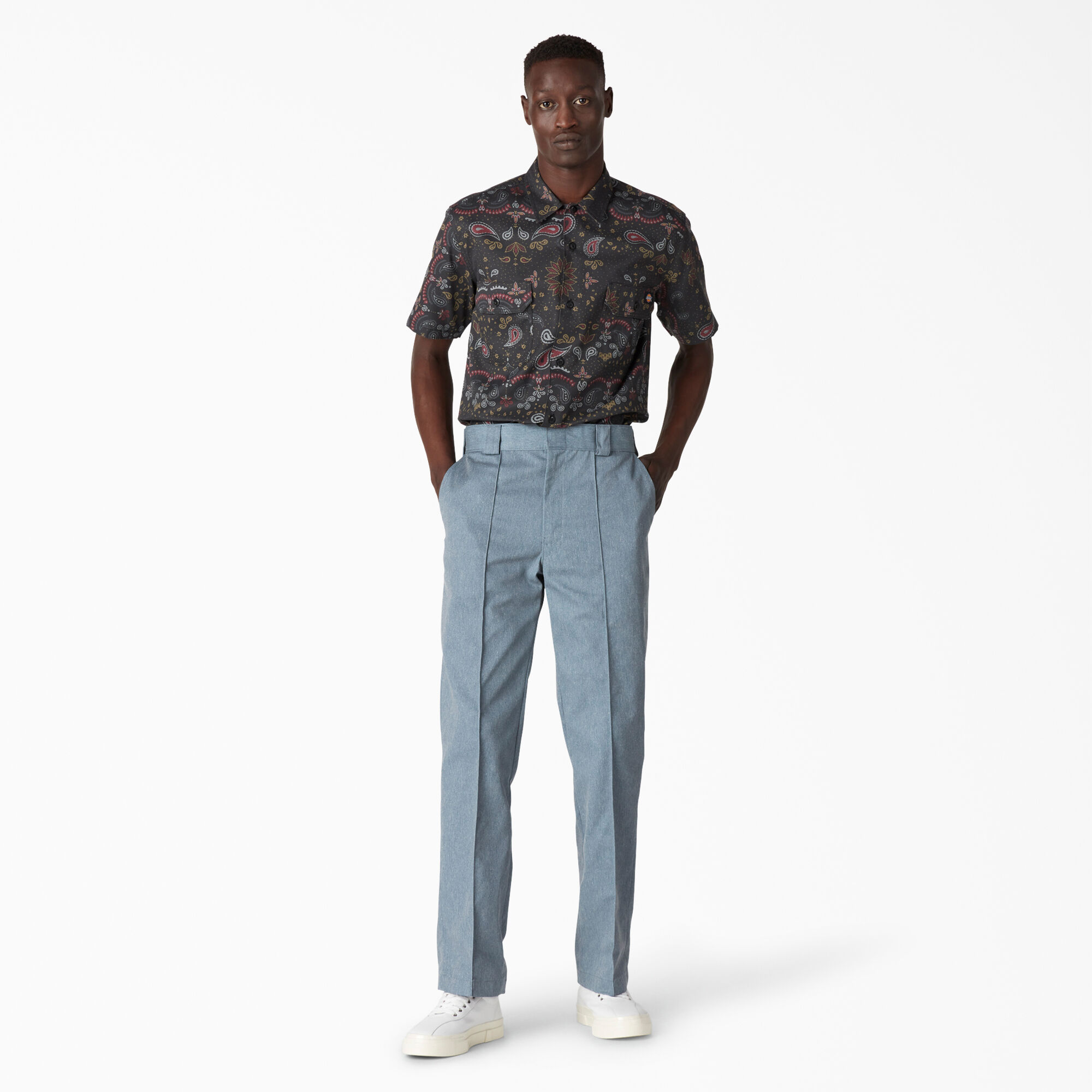 Gingham best sale work pants