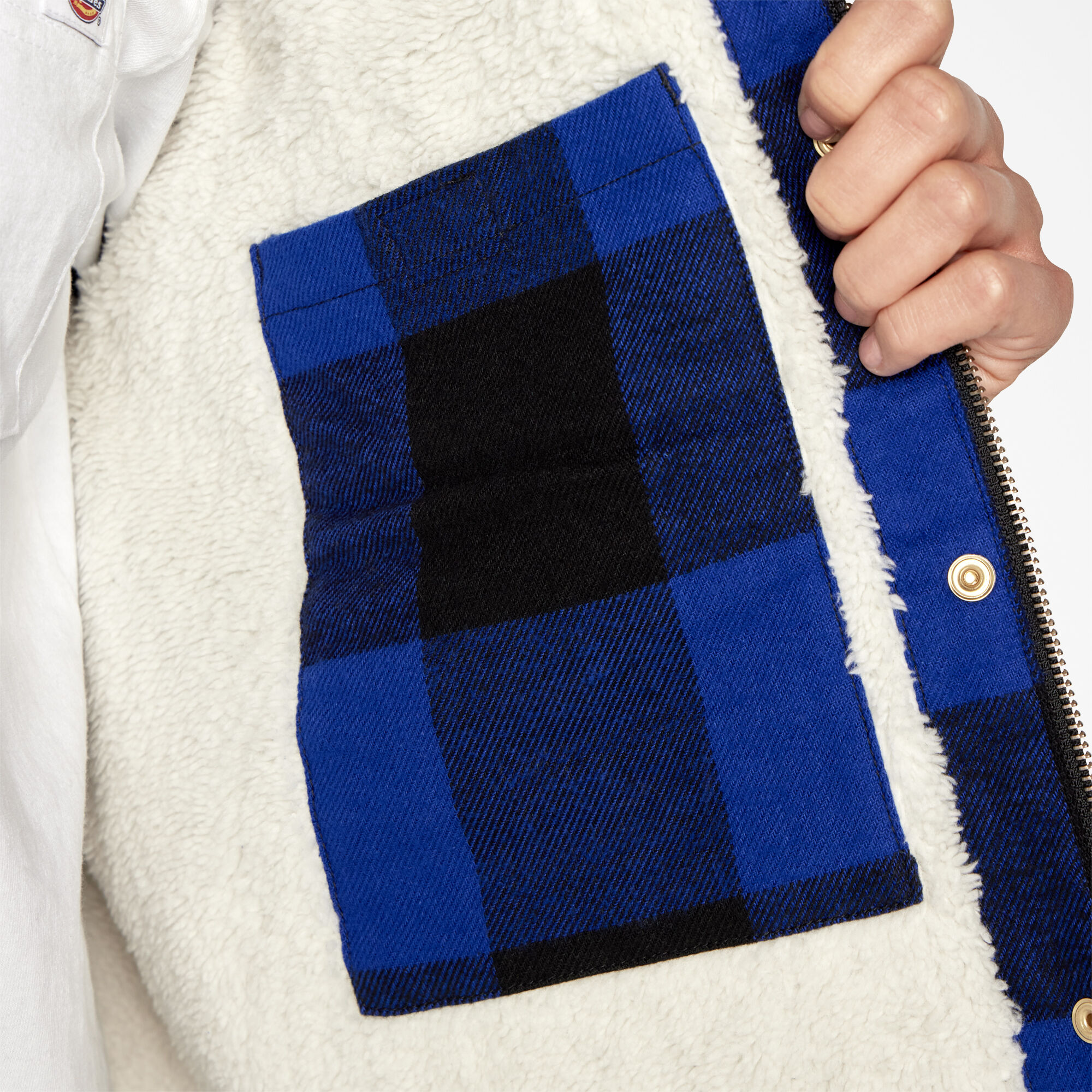Women s Flannel High Pile Fleece Lined Chore Coat