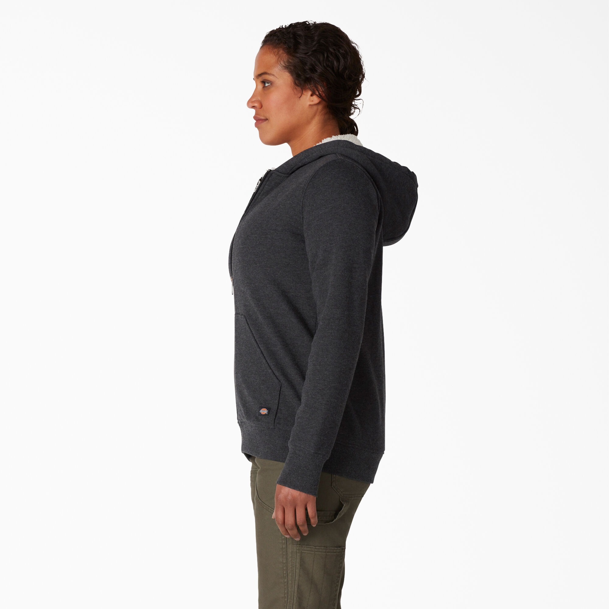Ladies fleece lined best sale hoodie