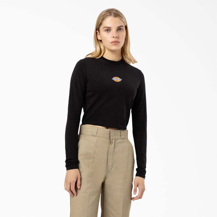 Women&#39;s Maple Valley Cropped Long Sleeve T-Shirt - Black &#40;KBK&#41;
