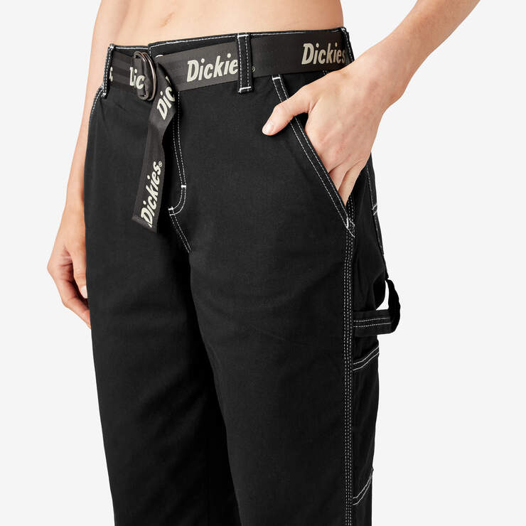 Pantalon menuisier de coupe décontractée pour femmes - Black (BKX) numéro de l’image 7