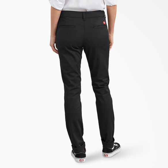Pantalon taille plus en serg&eacute; extensible pour femmes - Rinsed Black &#40;RBK&#41;
