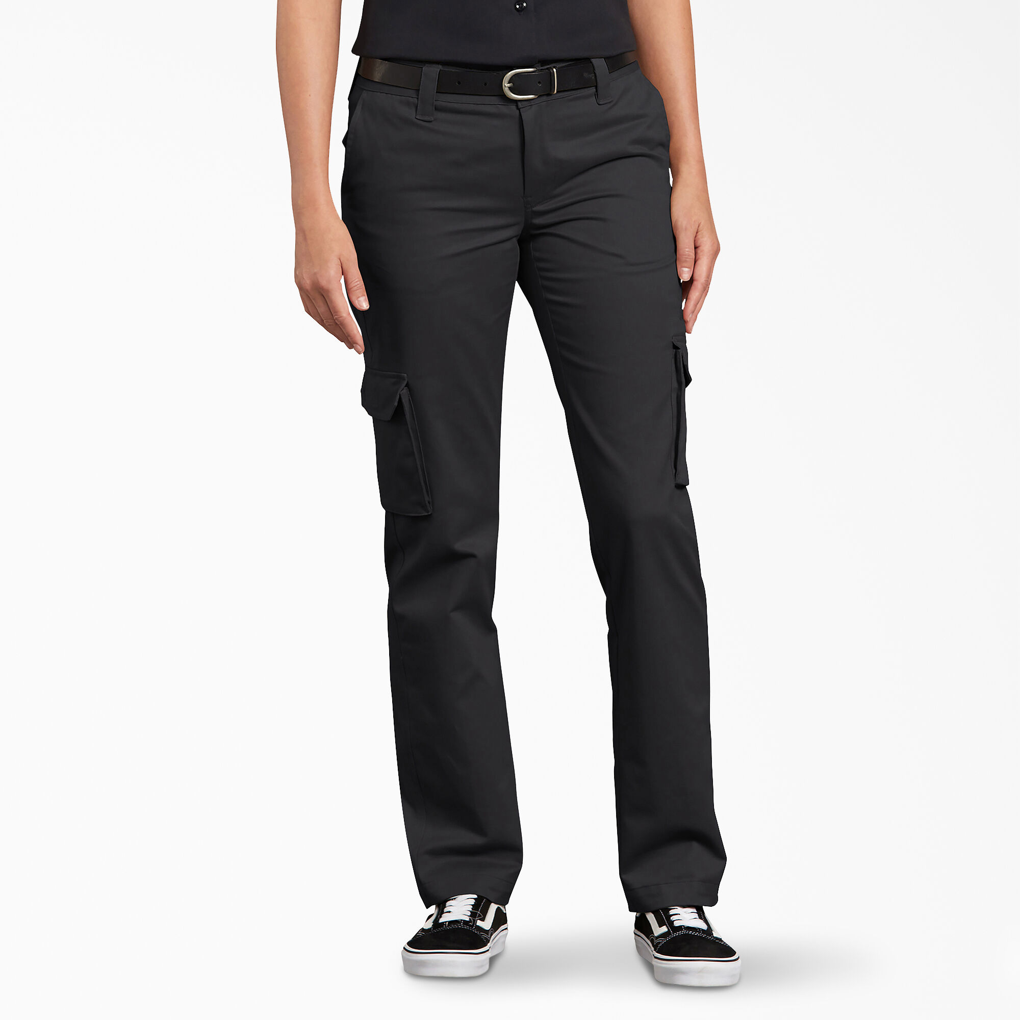 Stretch cargo trousers womens top