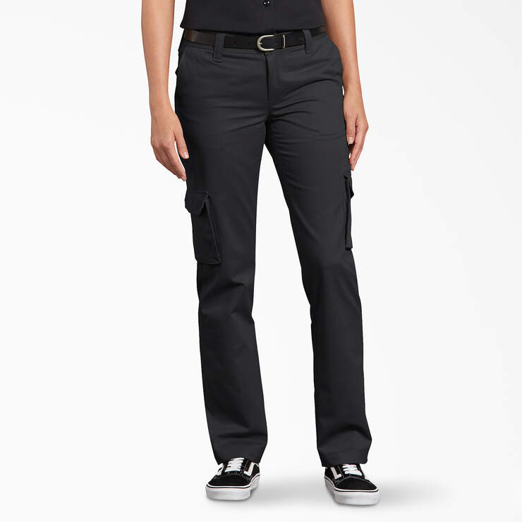Pantalon cargo de coupe décontractée FLEX pour femmes - Black (BK) numéro de l’image 1