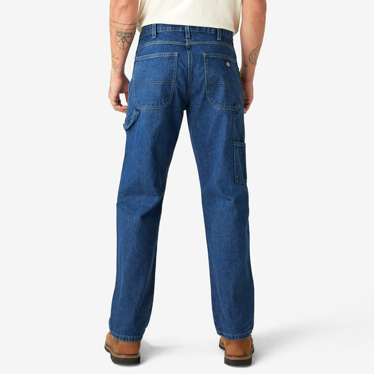 Jeans menuisier épais de coupe décontractée - Stonewashed Indigo Blue (SNB) numéro de l’image 2