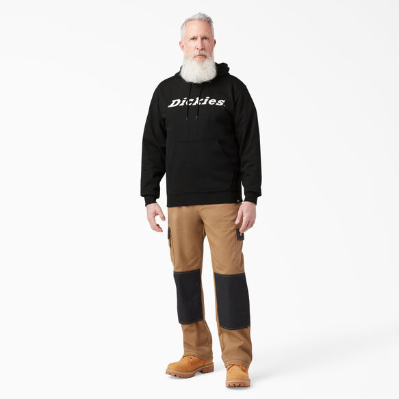 Script Logo Fleece Hoodie - Black &#40;BK&#41;