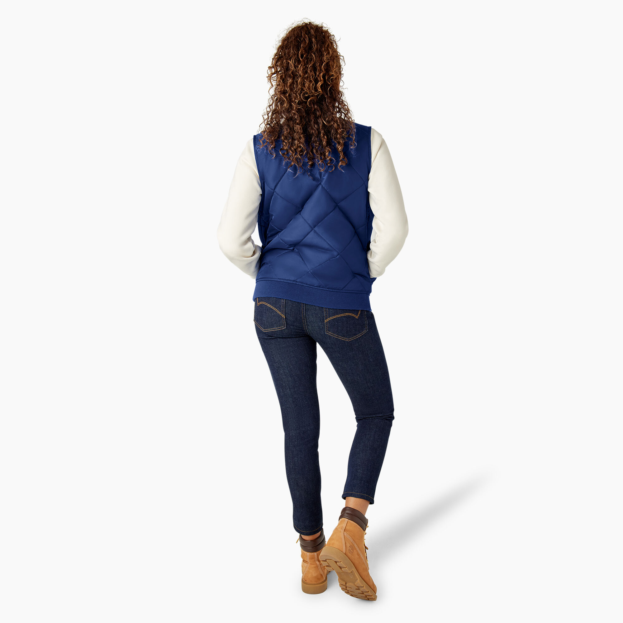 Navy blue sales quilted vest womens
