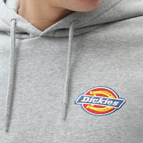 Fleece Embroidered Chest Logo Hoodie - Heather Gray &#40;HG&#41;