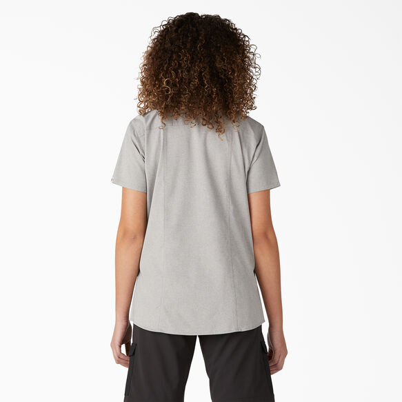 Haut de travail fra&icirc;cheur &agrave; manches courtes pour femmes - Alloy Heather &#40;LYH&#41;