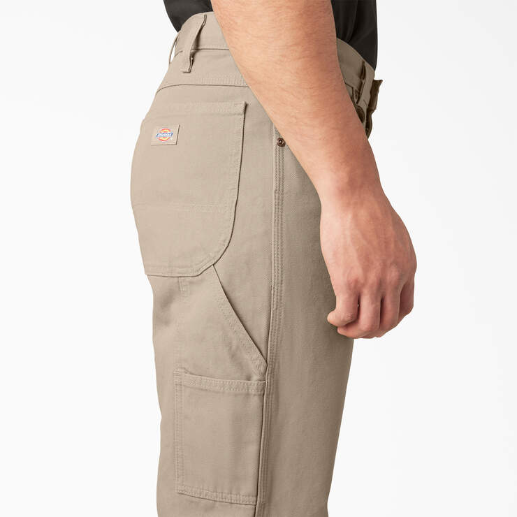 Relaxed Fit Heavyweight Duck Carpenter Pants - Rinsed Desert Sand (RDS) image number 10