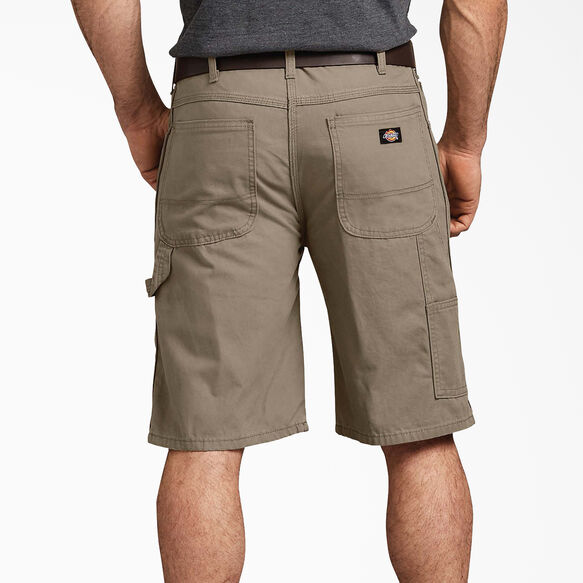 Relaxed Fit Duck Carpenter Shorts, 11&quot; - Rinsed Desert Sand &#40;RDS&#41;