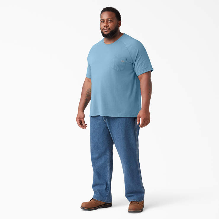 Cooling Short Sleeve Pocket T-Shirt - Dusty Blue (DL) image number 8