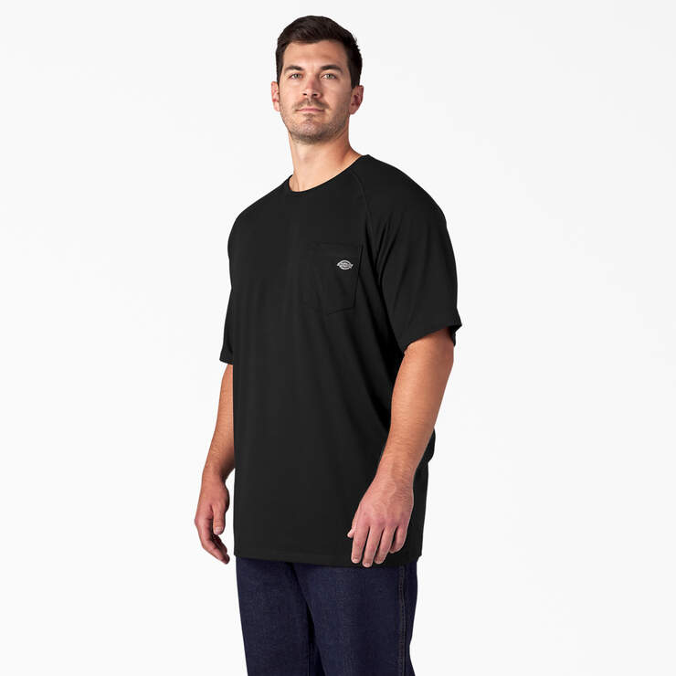 Cooling Short Sleeve Pocket T-Shirt - Black (BK) image number 6