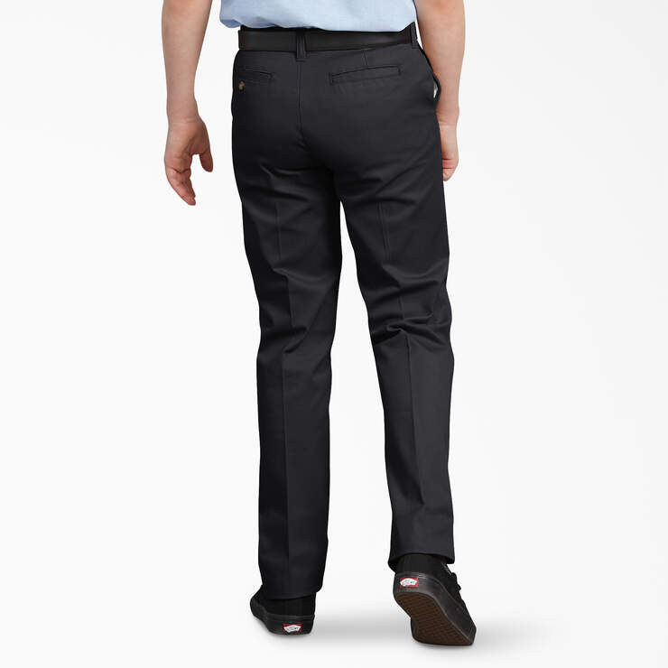 Pantalon kaki Ultimate à jambe droite de coupe ajustée à ceinture FlexWaist® pour garçons, 8-20 - Black (BK) numéro de l’image 2