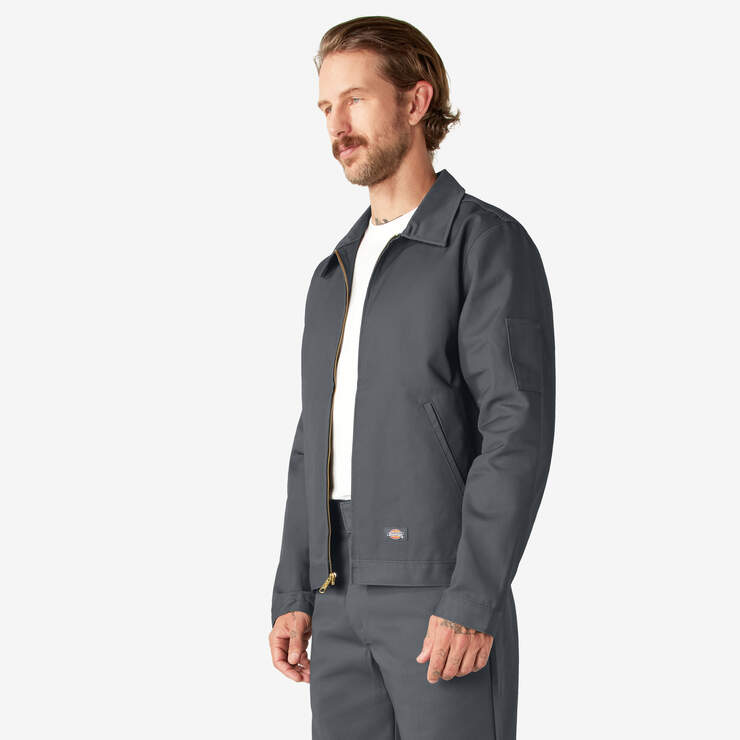 Unlined Eisenhower Jacket - Charcoal Gray (CH) image number 3