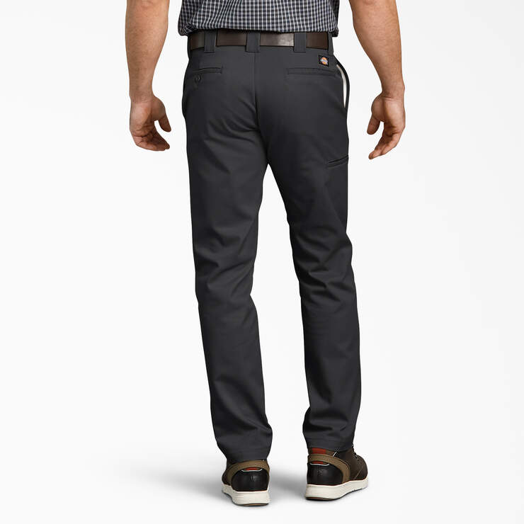 Pantalon de travail ajusté à poche multi-usage et à jambe fuselée - Black (BK) numéro de l’image 2