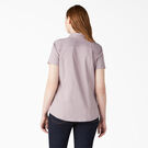Women&#39;s Cooling Short Sleeve Work Shirt - Lilac Heather &#40;ICH&#41;