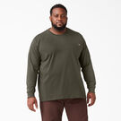 Long Sleeve Heavyweight Crew Neck T-Shirt - Moss Green &#40;MS&#41;