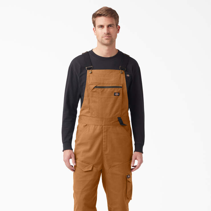 Temp-iQ® 365 Tech Duck Bib Overalls - Rinsed Brown Duck (RBD) image number 4