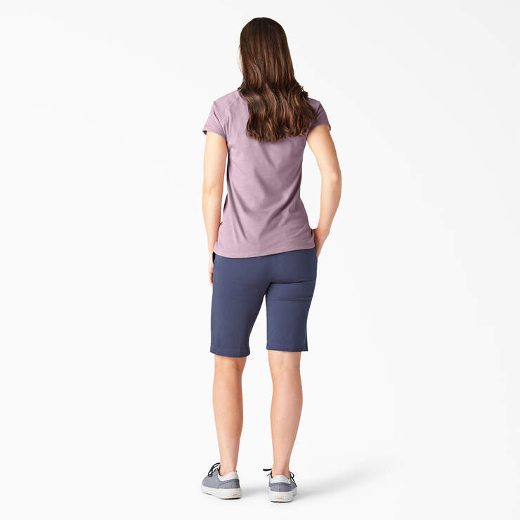 T-shirt rafraîchissant à manches courtes et à poche pour femmes - Mauve Shadow Heather (VSH) numéro de l’image 4