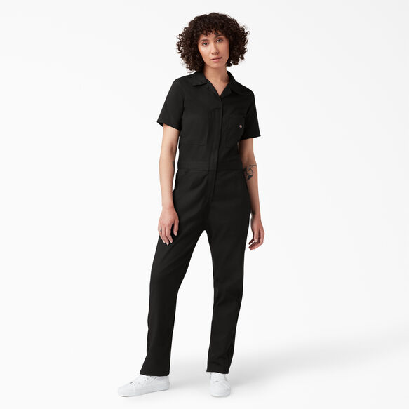 Women&#39;s Cooling Short Sleeve Coveralls - Black &#40;BK&#41;