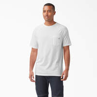 T-shirt rafraîchissant à manches courtes et à poche - White (WH)