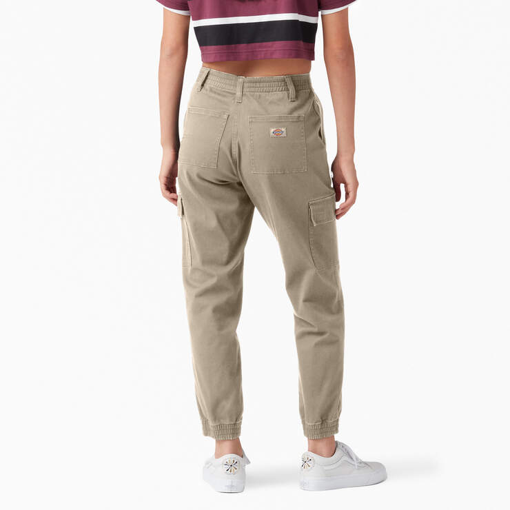 Women's High Rise Fit Cargo Jogger Pants - Desert Sand (DS) image number 2