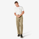 Loose Fit Double Knee Work Pants - Khaki &#40;KH&#41;